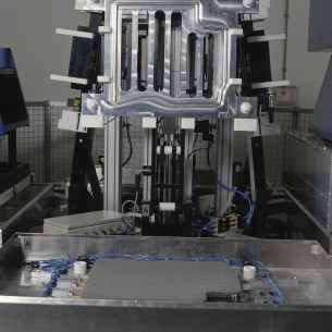 Machine voor 3D afwerking automatten