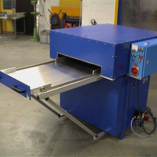 HF welding machine with enlarged tray system 7kW-10kN